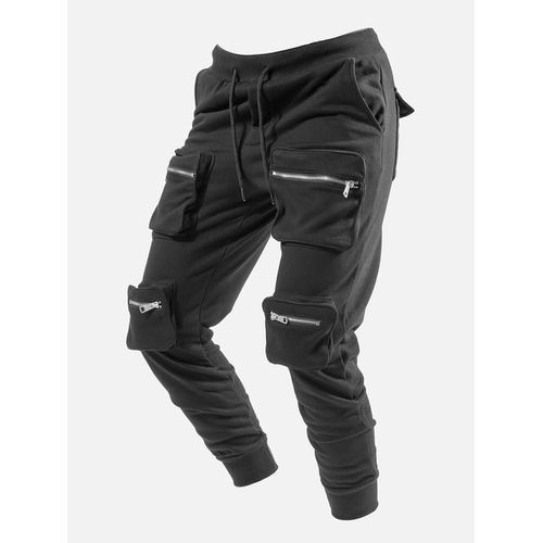 Trendy Men's Cargo pants/Black Cargos/6 Pocket CargosTrousers