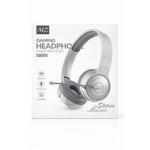 Generic MZ M-2208 Wireless Gaming Headphone Over-Ear Bluetooth 5.3 Stereo Headset With Detachable Mic - image 2
