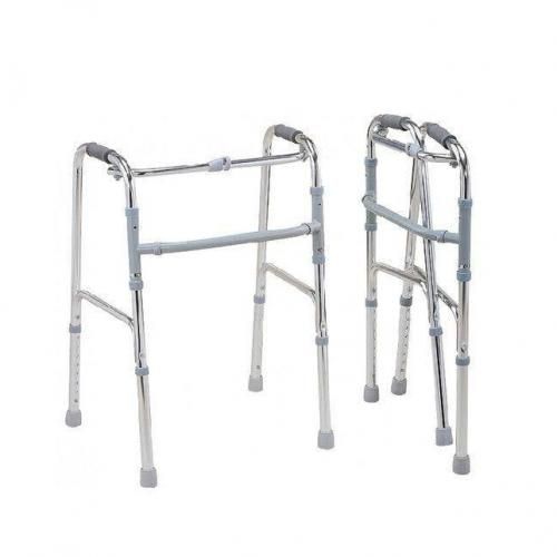 product_image_name-Fashion-Solid Aluminium Foldable Walker With Wheels-1