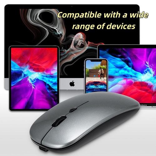 product_image_name-Generic-2026 Portable Mini Ultra-thin Rechargeable Wireless Bluetooth Mouse Ergonomic TYPE-C Vertical Rechargeable Wireless Mouse for Laptops Gray-6