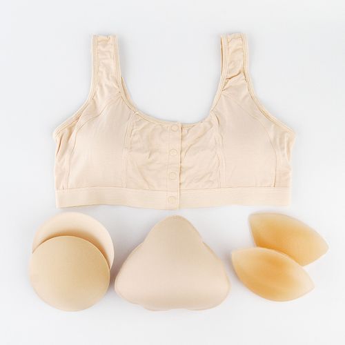 Post Mastectomy Front and Back Closure Bra at  Women's Clothing store