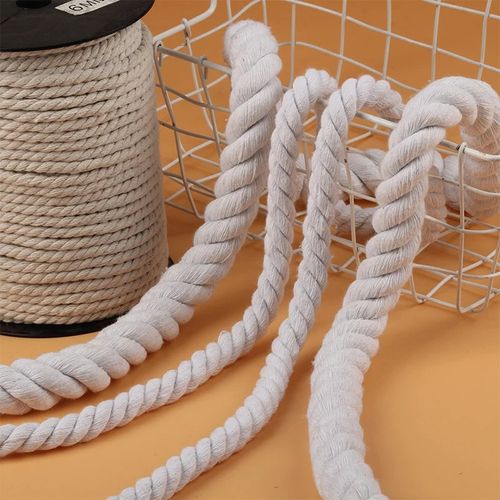 3mm 4mm 5mm 6mm 10mm 4 Shares Twisted 100% Cotton Cords Twisted Cotton Rope  For Bag Home Decor Diy Home Textile Accessories - Thread - AliExpress