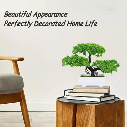 Generic Mockl Plants Bonsai Simulated Tree Potted Plants Mock Flowers Table 1pcs - image 4