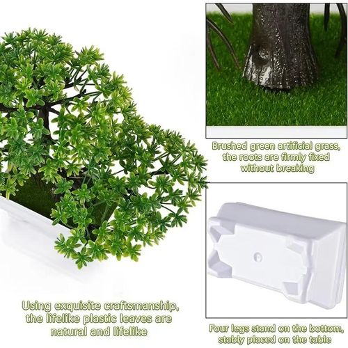 Generic Mockl Plants Bonsai Simulated Tree Potted Plants Mock Flowers Table 1pcs - image 5
