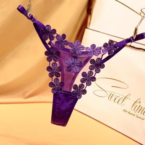 Fashion Adjustable Underwear Women Hollow Out Sex String Transparent Panties