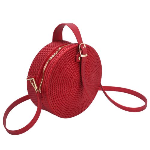 915 Generation Women s Round Woven Frosted PVC Jelly Bags Wine Red Jumia Nigeria