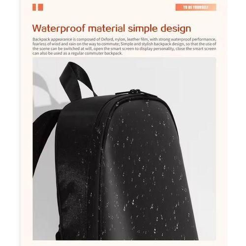 product_image_name-Loy Bags- LED Dynamic Advertising Display Backpack for Children & Ladies Waterproof Oxford Material PVC Zipper Smart School Bag PINK APP Controlled-5