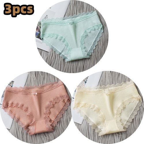 Generic 3PCS/lot Cotton Panties Women Comfortable Underwears Sexy