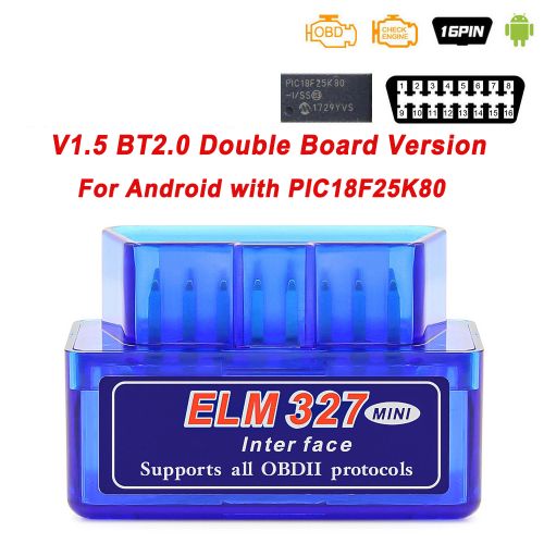 Generic Elm327 OBD2 Mini Scanner For Car Elm 327 V 1.5 Bluetooth