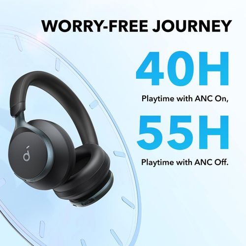 product_image_name-Soundcore-Space One Wireless Headphones, Adaptive ANC, 55H Playtime, Hi-Res LDAC, Bluetooth 5.3, Foldable Over-Ear-4