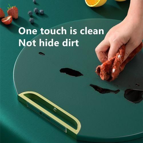 product_image_name-Generic-PE Mildew Proof Cutting Board Non-slip Chopping Block Green-2