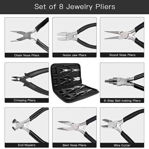 Jewelry Pliers, 8Pcs Jewelry Making Pliers Tools, Jewelry Making