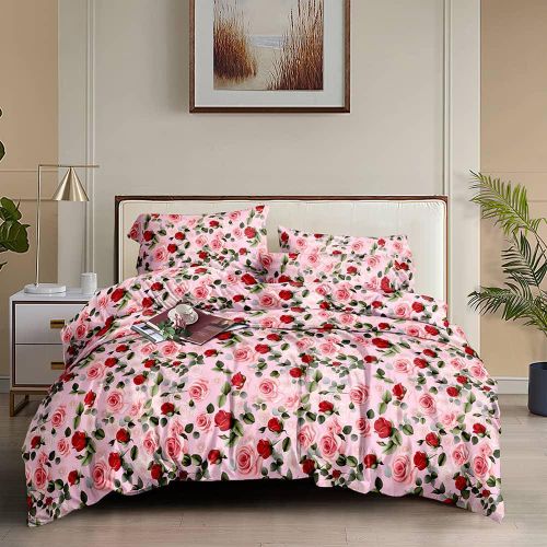 product_image_name-Fashion-Lovely flower designed bedsheets With Pillowcase(s)-1