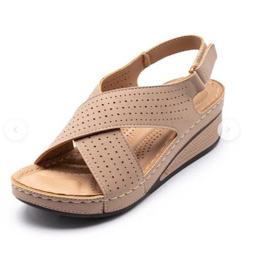 Fashion Ladies Fashion Sandals Wedge Heels Large Size Flat Sandals