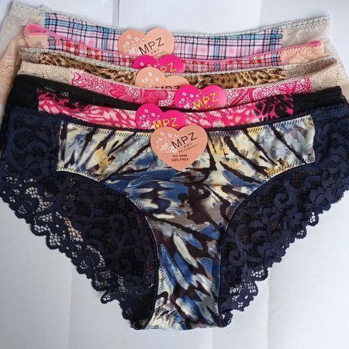 Fashion Best Offer Panties For Ladies With Back Lace 6pcs