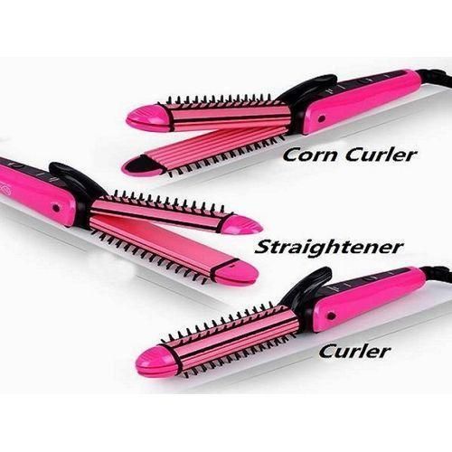 product_image_name-Care-Nova 3-In-1 Hair Curler And Straightener + Brush-1