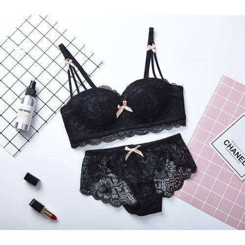 Generic Women's Lingerie Super Push Up Bra Wireless Lace Bralette Thick  Padded Sexy Underwear Girls Seamless Bras Sujetador B C Cup