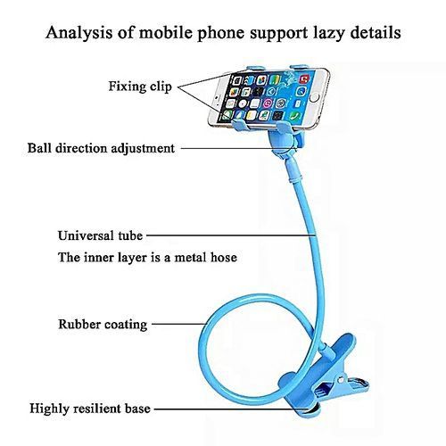 Generic Mobile Phone Flexible Hands Free Phone Holder - Blue - image 2