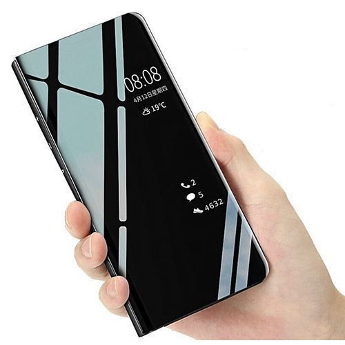 product_image_name-Generic-Huawei Y7 Prime 2019 Flip Stand Clear View Case - Black-1