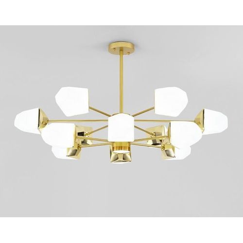 Generic Modern geometric chandelier with a starburst layout. - image 2