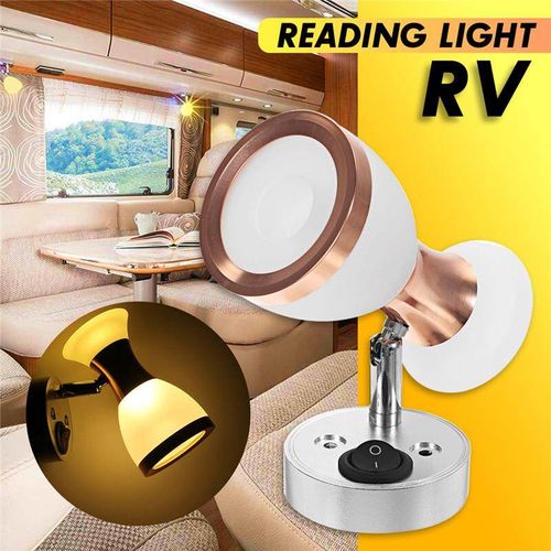 LED Reading Light Spot Wall Mount Bedside Lamp for Boat RV Camper Trai