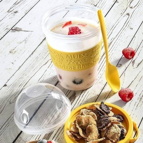  EYNEL 4 Pack Breakfast On The Go Yogurt Parfait Cups