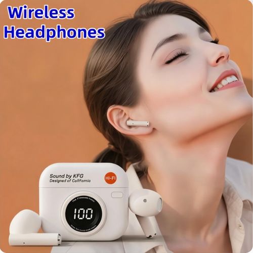 Generic Q86 Bluetooth 5.4 Wireless Earphones Waterproof Gaming Earbuds White - image 6