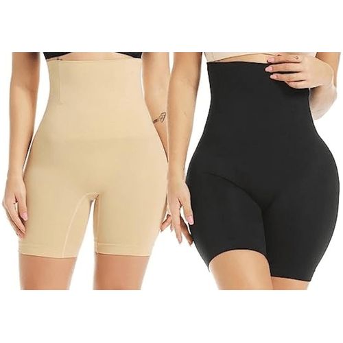 Fashion 2 In 1 High Waist Tummy Control Girdle Tight 