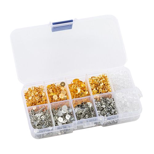 Generic Stud Earrings Sets Earring Posts For Jewelry Making White K Gold  Mixed