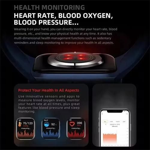 product_image_name-Fashion-2.2 "ultra Narrow Edge Large Screen Bluetooth Call Smart Watch Smart Bracelet Blood Oxygen, Blood Pressure, Heart Rate, Sleep Monitoring, Men's Watch Fashion Watch Fitness Watch Smart Bracelet Smart Watch Strap-4
