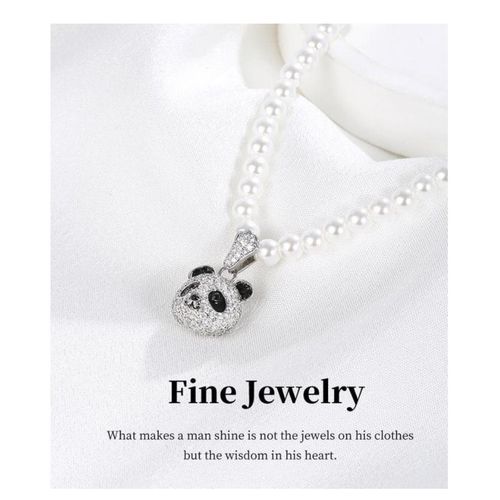 product_image_name-Fashion-Pearl Panda Charm Necklace-3