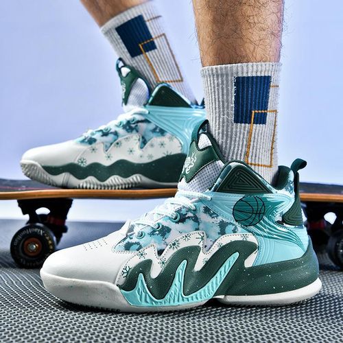 Fashion Basketball Shoes High Top Leather Basketball Shoes 14 Dark Green Jumia Nigeria