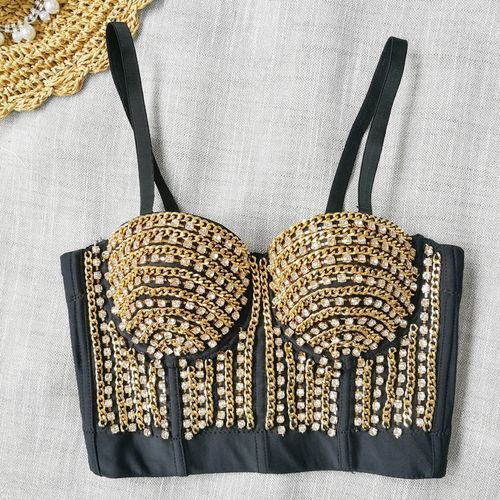 Rhinestone Underbust Corset Top