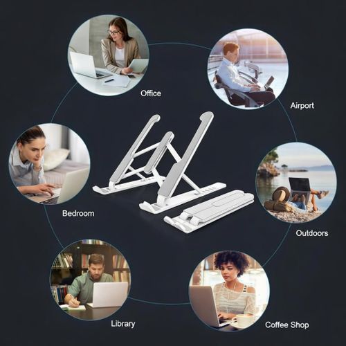 Generic Original Adjustable Stainless Steel Laptop Stand - image 2