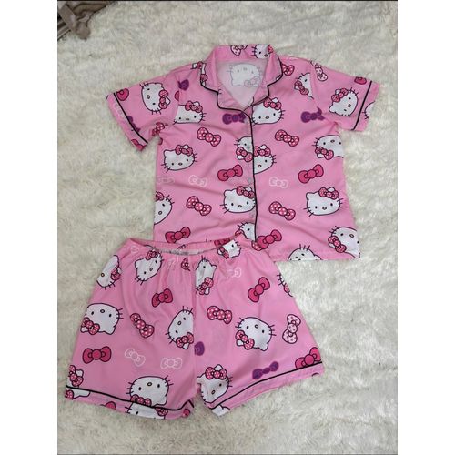 Hello Kitty Silk pyjamas 2 piece set -women’s lounge wear - image 2