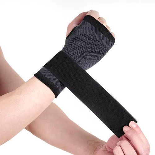 product_image_name-Fashion-Adjustable Wristband Gym Gloves Wrist Strap Hand Compression Sleeves for Fitness Hand Palm Guard Protector.-1