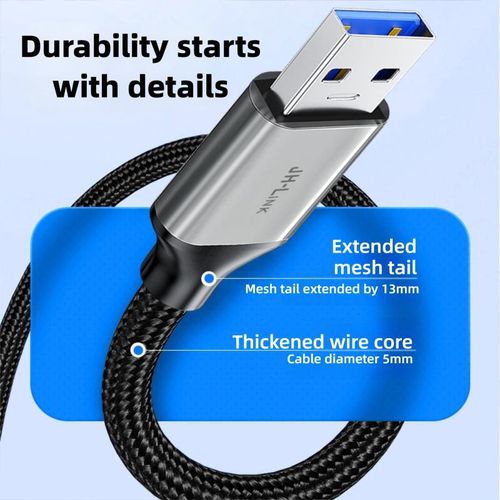 General USB3.0 Extension Cable 5Gbps Anti-Interference Alloy Braided - image 8