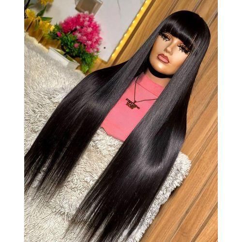 Fashion Luxury bone straight wig with bangs