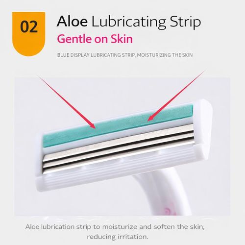 product_image_name-Generic-5-Pack Women’s Facial & Body Razors – Pink Handle – Safe & Precise Shaving-3