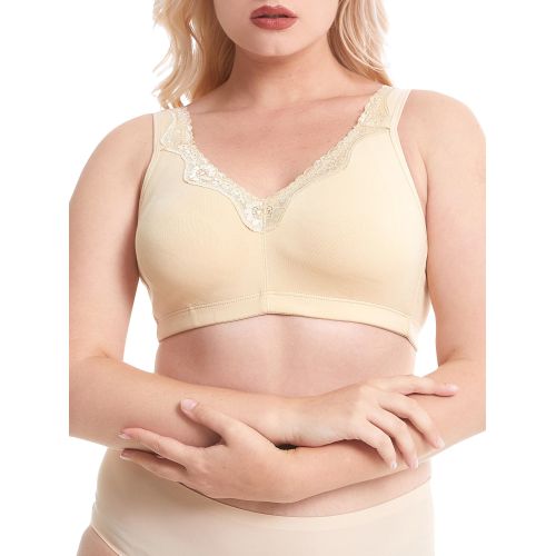 Generic Women Plus Size Bra Full Coverage Wirefree Comfort