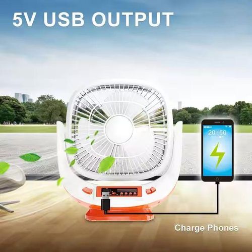 product_image_name-EASY POWER-Rechargeable Solar Fan with Speaker EP-008 – 8 Inch-4