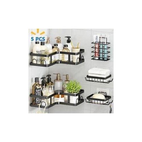 product_image_name-Generic-Bathroom 5in1 Shower Caddy Corner Rack - 5 In 1-1