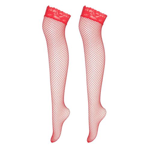 1pc High Elasticity Pink Fishnet Tights For Women
