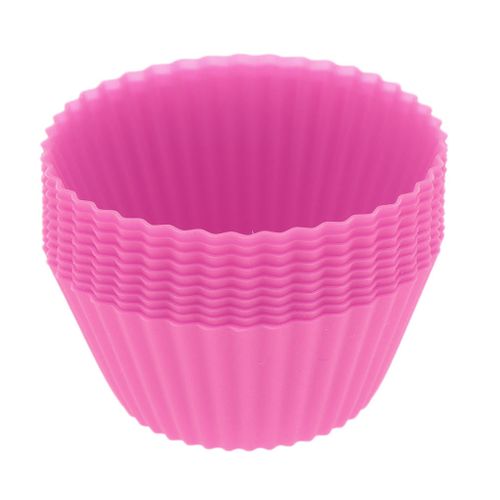 10PCS Non-Stick Baking Cups Silicone Cupcake Kitchen Baking Mold