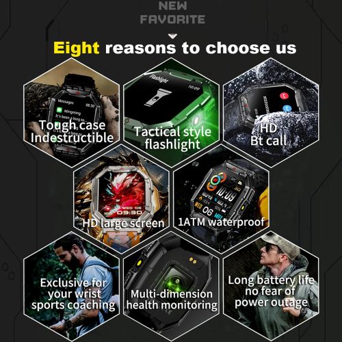 product_image_name-Generic-650 MAh Large Battery Smart Watch Men Compass GPS Motion Tracking Outdoor Smartwatch-2