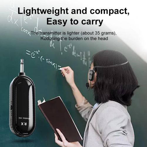 Professional 2.4g Wireless Microphone Headset Noise Reduction Condenser Microphone Head and Ear Hook for Speech & Instructions - image 4