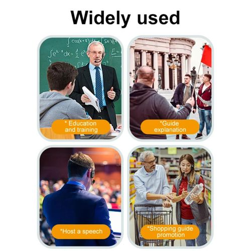 Professional 2.4g Wireless Microphone Headset Noise Reduction Condenser Microphone Head and Ear Hook for Speech & Instructions - image 5
