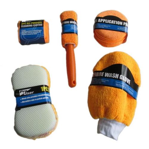 Generic Multifunction Portable 9pcs Microfiber Car Wash Washing Cleaning Tools Set Kit - image 4