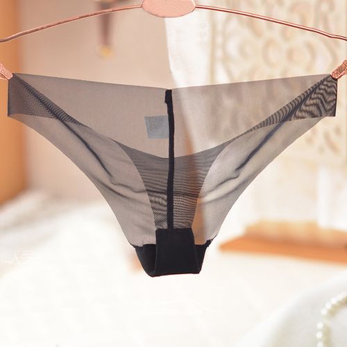 Full Transparent Panties Women Sexy Seamless Briefs Ladies Solid