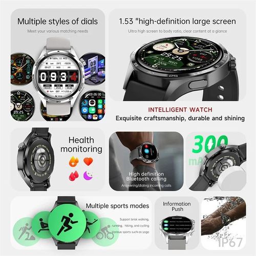 product_image_name-Generic-GPS NFC Smartwatch Men 360*360 AMOLED Screen Heart rate IP67 Waterproof Man Smart Watch-3